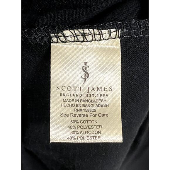 Scott James England Henley Pullover Sweater Hoodie Men L Colorblock Striped NWT - Picture 10 of 11